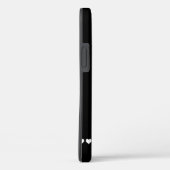 Zwart-witmonogram Initiaal Case-Mate iPhone Case (Achterkant / Rechts)