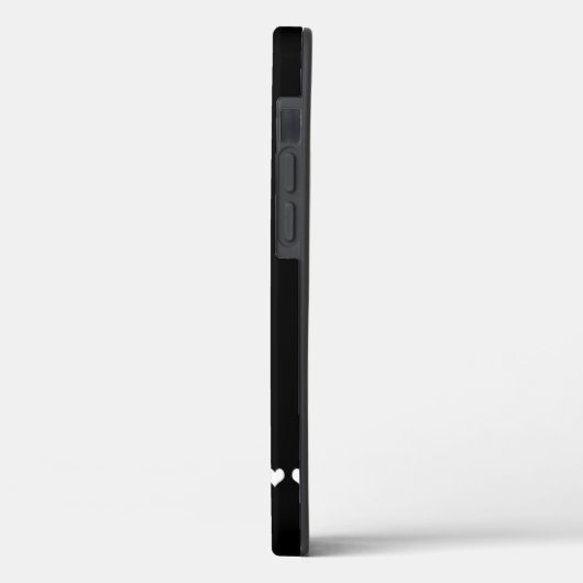 Zwart-witmonogram Initiaal Case-Mate iPhone Case (Achterkant / Links)