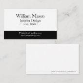 Zwart-witmonogram Visitekaartje (Voorkant / Achterkant)