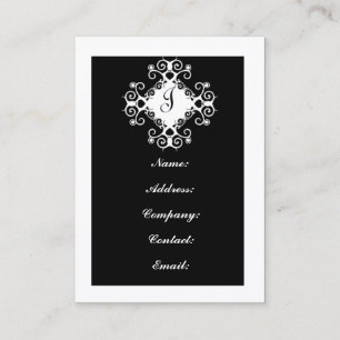 zwart-witmonogram Visitekaartjes