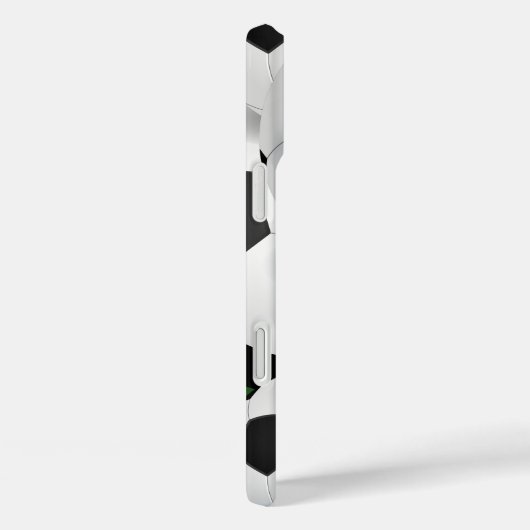 Zwart-witmonogram Voetbal Case-Mate iPhone Case (Achterkant / Rechts)