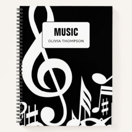 Zwart-witmuziek Lesson Composition Book Notitieboek