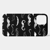 Zwart-witmuziek naadloos herhalingsachtergrond Case-Mate iPhone case (Achterkant (horizontaal))