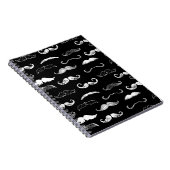 Zwart-witmuziek naadloos herhalingsachtergrond notitieboek (Rechterzijde)