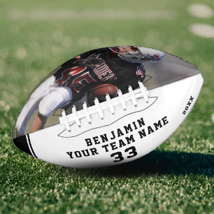 Zwart-witnaamnummer Team Foto American Football