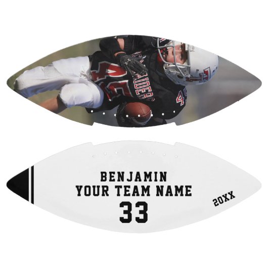 Zwart-witnaamnummer Team Foto American Football (Panelen)