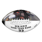 Zwart-witnaamnummer Team Foto American Football (Voorkant)