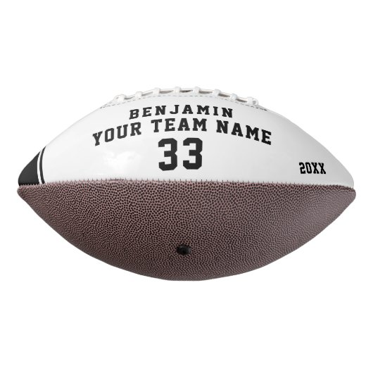 Zwart-witnaamnummer Team Foto American Football (Gedraaid 270)