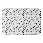 Zwart-witnotities Badmat (Voorkant)