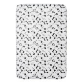 Zwart-witnotities Badmat (Voorkant Verticaal)