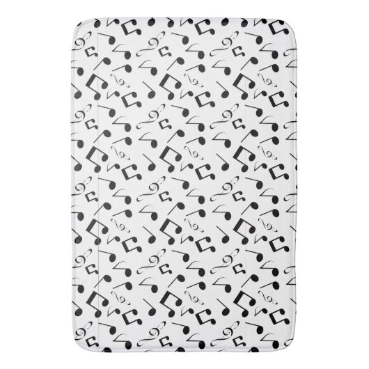 Zwart-witnotities Badmat (Voorkant Verticaal)