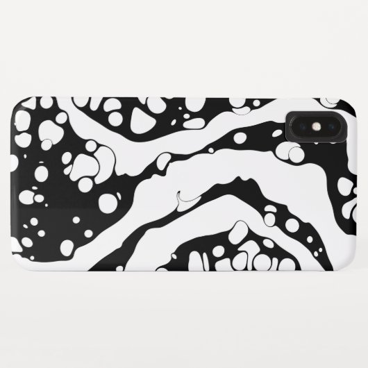 Zwart-witonthouding Case-Mate iPhone Case (Achterkant (horizontaal))