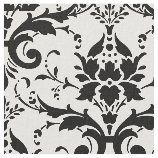  zwart-witontwerp van Damask Stof (Close Up)