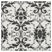  zwart-witontwerp van Damask Stof (Swatch)