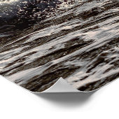 Zwart witpaard Monochrome Afbeelding Canvas Poster (Hoek)