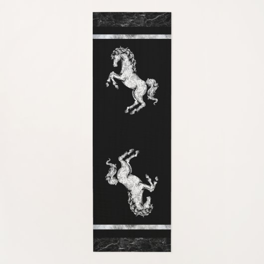 Zwart-witpaardenyoghimat Yogamat (Voorkant)