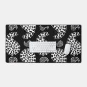 Zwart-witpagina Paw Paisley Print Bureaumat (Keyboard & Muis)