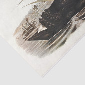  zwart-witpagina voor zwaan tissuepapier (Detail)