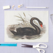  zwart-witpagina voor zwaan tissuepapier (Craft)