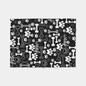 Zwart-witpagina's en Botten Fleece Deken (Voorkant (Horizontaal))