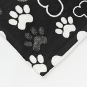 Zwart-witpagina's en Botten Fleece Deken (Hoek)