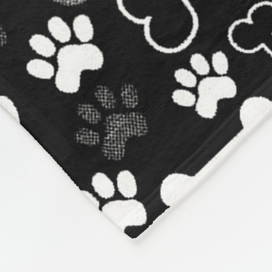 Zwart-witpagina's en Botten Fleece Deken (Hoek)