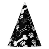 Zwart-witpagina's en Botten hond Feesthoedjes (Links)