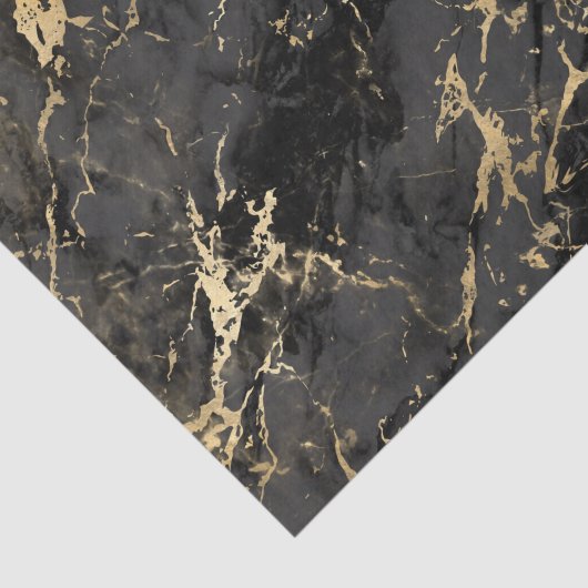 Zwart-witpapier en goudmarmer tissuepapier (Detail)