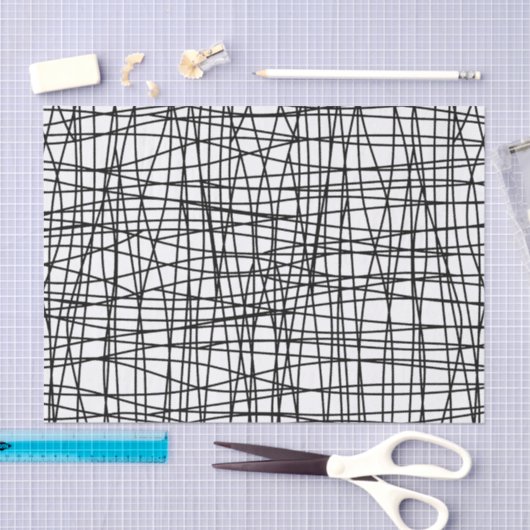 Zwart-witpapier en wittekend kunststofpapier tissuepapier (Craft)