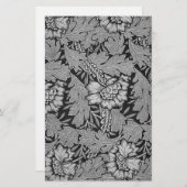 Zwart-witpapier met schroefdraad briefpapier (Voorkant / Achterkant)