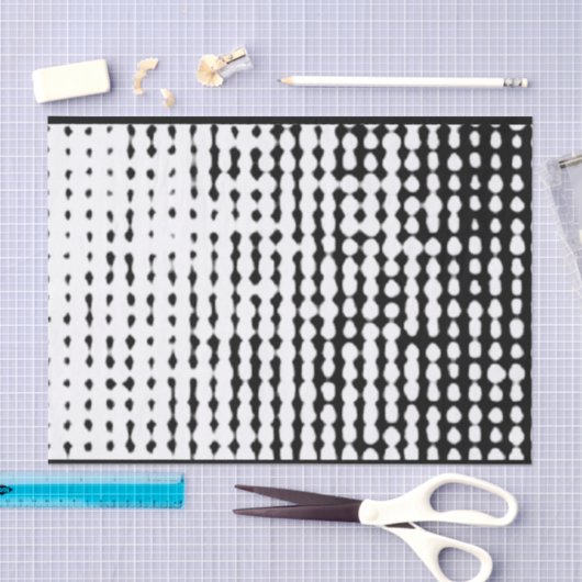 Zwart-witpapier voor Abstracte Stippen Tissuepapier (Craft)