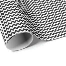 Zwart-witpapier voor kleine Chevron-oprapping Cadeaupapier