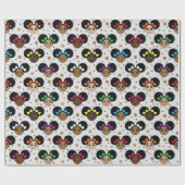 Zwart-witpapier voor meisjes cadeaupapier (Vlak)