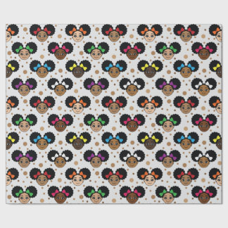 Zwart-witpapier voor meisjes cadeaupapier