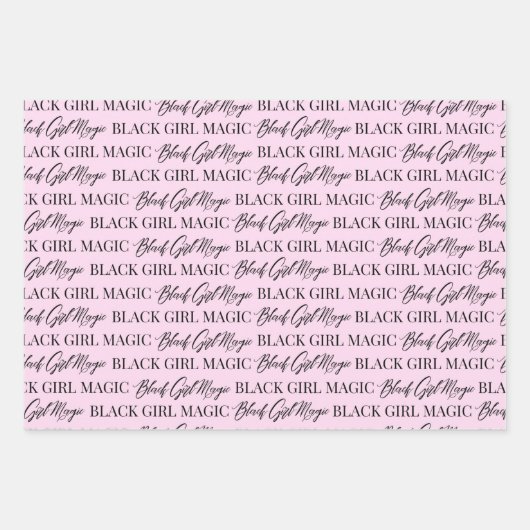 Zwart-witpapier voor meisjes inpakpapier vel (Voorkant 3)