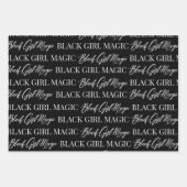 Zwart-witpapier voor meisjes inpakpapier vel (Voorkant)