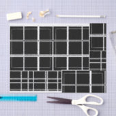 Zwart-witpapier voor speldenpapier tissuepapier (Craft)