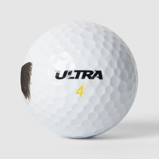 Zwart-witpapierhond Golfballen (Logo)