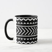 Zwart-witpatroon Artsy-ontwerp Mok (Links)