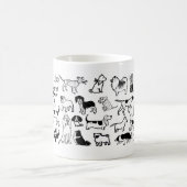 Zwart-witpatroon | Cool Canine Lover's Koffiemok (Center)