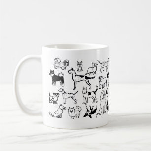 Zwart-witpatroon   Cool Canine Lover's Koffiemok