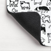 Zwart-witpatroon | Cool Canine Lover's Muismat (Hoek)