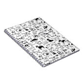 Zwart-witpatroon | Cool Canine Lover's Notitieboek (Rechterzijde)