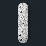 Zwart-witpatroon | Cool Canine Lover's Persoonlijk Skateboard<br><div class="desc">Zwart-witte honden met veel hondenrassen, waaronder een beagle, Pug, Cocker Spaniel, Border Collie, Great Dane, French Bulldog, Bloodhound, Yorkshire Terrier, Shiba Inu, Basset Hound, Pit Bull, Bull Terrier, Boston Terrier, Alaskan Klee Kai, Bulldog, Dalmatian, Bichon Frise, Dachshund , Pointer, Pekingese, Chihuahua, Shih Tzu, Keeshond en Pomeranians. Een verscheidenheid aan schetsen...</div>