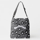 Zwart-witpatroon Crossbody Tas (Achterkant)