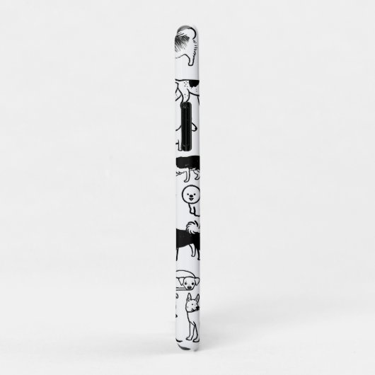 Zwart-witpatroon | Cute Canine Lover's Case-Mate iPhone Case (Achterkant/rechts)