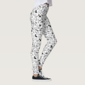 Zwart-witpatroon | Cute Canine Lover's Leggings (Rechts)