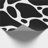 Zwart-witpatroon Giraffe Cadeaupapier (Hoek)