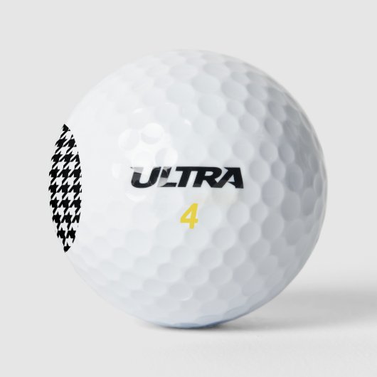 Zwart-witpatroon Golfbal Golfballen (Logo)