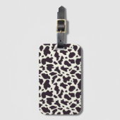 Zwart-witpatroon Koe afdrukken Bagagelabel (Voorkant (verticaal))